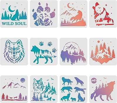 Fingerinspire 12 pièces pochoirs de dessin de loup des bois d'animaux réutilisables pour plancher en bois. Ne payez pas le prix fort, optez pour DIAYTAR COTE D'IVOIRE  et économisez sur tous vos achats ! Notre boutique en ligne vous propose une large gamme de produits discount pour équiper votre maison, des meubles élégants aux derniers gadgets électroniques. Bénéficiez de réductions imbattables sur les appareils informatiques de pointe et restez tendance avec nos vêtements et accessoires à petits prix. Profitez d'une expérience d'achat sans stress avec une livraison rapide et un service client exceptionnel !