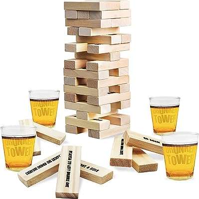 Jeu de tour à boire artcreativity avec 4 tasses et 60 blocs en bois. Bienvenue chez DIAYTAR COTE D'IVOIRE, votre destination ultime pour des articles de qualité à prix cassés ! Explorez notre boutique en ligne regorgeant de produits discount, de la décoration d'intérieur aux appareils électroménagers en passant par l'informatique, la mode branchée et les gadgets innovants.