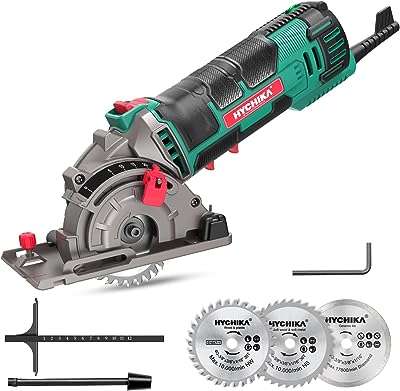 Mini scie circulaire circulaire avec 3 lames de scie règle graduée et moteur en cuivre. Découvrez DIAYTAR COTE D'IVOIRE, votre source incontournable de bons plans discount en ligne. Trouvez tout ce dont vous avez besoin, des produits de maison essentiels aux gadgets high-tech, le tout à des prix imbattables. Faites des économies tout en vous offrant de la qualité grâce à notre sélection variée et attrayante.