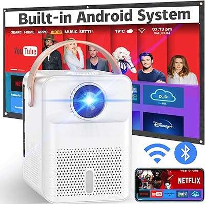 Projecteur intelligent avec système android projecteur avec wifi et bluetooth pour films en plein. DIAYTAR COTE D'IVOIRE  - Votre source incontournable de produits discount pour la maison, l'électroménager, l'informatique, la mode et les gadgets. Nous sommes fiers de vous offrir une sélection variée à des prix exceptionnels. Parcourez notre boutique en ligne dès maintenant et trouvez les meilleures affaires!