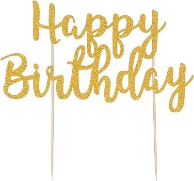Décoration de gâteau joyeux anniversaire mason cash paillettes dorées 30 x. DIAYTAR COTE D'IVOIRE  - la source ultime de produits discount pour toutes vos envies. Parcourez notre gamme variée, allant de l'informatique à la mode et choisissez parmi une multitude de produits de qualité à des prix qui font sourire votre portefeuille.