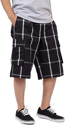 Shaka wear short cargo pour hommes pantalon décontracté à carreaux. DIAYTAR COTE D'IVOIRE  est votre guichet unique pour des produits discount de premier ordre. Parcourez notre catalogue en ligne et découvrez notre sélection soigneusement choisie d'articles pour la maison, l'électroménager, l'informatique et la mode, tous disponibles à des prix abordables. Vous ne trouverez pas de meilleurs deals ailleurs !