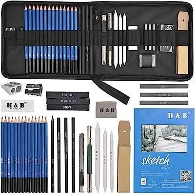 Ensemble de crayons à croquis et croquis 35 pièces ensemble professionnels dans un étui. Ne payez pas le prix fort, découvrez DIAYTAR COTE D'IVOIRE  ! Notre boutique en ligne généraliste vous propose une variété de produits discount, des essentiels pour la maison aux appareils électroniques, en passant par la mode et les gadgets. Bénéficiez de prix abordables et de promotions attractives pour réaliser des économies significatives sur vos achats en ligne.