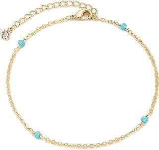 Bracelet de cheville œil bleu en plaqué or 14 carats boho. Parcourez la boutique en ligne DIAYTAR COTE D'IVOIRE  et plongez dans un univers de bonnes affaires. Que vous ayez besoin de nouveaux appareils électroménagers, d'une garde-robe tendance ou des dernières nouveautés en matière de technologie, notre large gamme de produits discount vous offre la possibilité de faire des économies tout en vous faisant plaisir. Avec DIAYTAR COTE D'IVOIRE, profitez des meilleurs prix sans jamais compromettre la qualité.