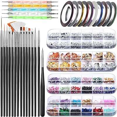 Ensemble de décoration d'ongles avec strass en cristal et papillon pailleté pinceaux 3d pour nail. Faites des économies sur tous vos achats avec DIAYTAR COTE D'IVOIRE . Notre boutique en ligne vous propose des articles de qualité à prix cassés, que ce soit pour votre maison, l'électroménager, l'informatique ou encore la mode. Ne cherchez plus ailleurs, les meilleures offres discount sont chez nous !