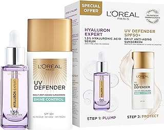 Hyaluron expert + sérum uv defender protection shine control coffret hydratante 30% de l'oréal. DIAYTAR COTE D'IVOIRE, le paradis du shopping en ligne à prix discount ! Naviguez à travers notre large gamme de produits discount soigneusement sélectionnés pour votre maison, votre cuisine, votre dressing et bien plus encore. Faites de bonnes affaires et offrez-vous les dernières tendances à petits prix, tout en restant à l'affût des nouveautés.