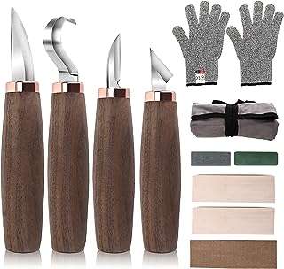 Ensemble d'outils de sculpture sur bois de 11 pièces comprenant un couteau avec manche en noyer. Bienvenue chez DIAYTAR COTE D'IVOIRE, votre destination de choix pour dénicher des bonnes affaires en ligne. Explorez notre sélection de produits discount allant des indispensables de la maison aux dernières nouveautés informatiques et mode, et profitez de notre engagement à vous offrir des prix compétitifs.