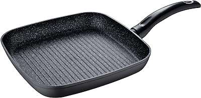 Poêle grill bergner en aluminium forgé 28x28 cm par orion gris. DIAYTAR COTE D'IVOIRE, votre allié pour des achats malins et économiques. Plongez dans notre boutique en ligne remplie de produits discount, allant de l'électroménager à l'informatique, en passant par la mode et les gadgets, et découvrez une manière révolutionnaire de faire des emplettes en ligne. Bénéficiez de tarifs imbattables sans compromis sur la qualité et assurez-vous de trouver de véritables trésors à des prix défiants toute concurrence.