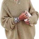 Pull tricoté surdimensionné à manches chauve souris et col montant pour femme. DIAYTAR COTE D'IVOIRE  est l'adresse incontournable pour tous ceux qui cherchent des produits discount en ligne. Parcourez notre site et trouvez des offres imbattables sur une grande variété de produits, des articles pour la maison aux produits high-tech en passant par les dernières tendances mode et les gadgets les plus recherchés.