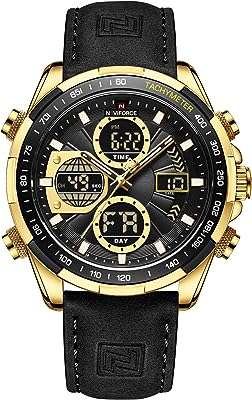 Naviforce montres numériques militaires pour hommes montre étanche à quartz analogique sport montre bracelet en cuir. DIAYTAR COTE D'IVOIRE  - La boutique en ligne qui rend les bonnes affaires accessibles à tous. Parcourez notre sélection de produits discount, de l'électroménager pratique à la mode abordable, tout en profitant de notre engagement envers la qualité. Ne payez plus trop cher pour ce dont vous avez besoin, faites vos achats malins chez nous !