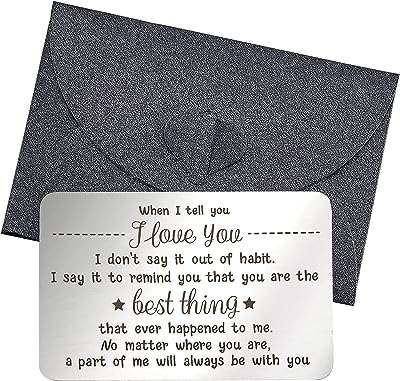 Fingerinspire portefeuille 3x2 pouces carte d'idée pour amoureux carte d'anniversaire pour homme femme quand je te dis. Dites adieu aux prix exorbitants avec DIAYTAR COTE D'IVOIRE, votre destination en ligne pour des produits discount de qualité. Du dernier cri en matière d'électroménager aux tendances de la mode à prix réduits, notre boutique en ligne propose une large gamme d'articles à des prix imbattables. Ne manquez pas nos offres spéciales qui vous permettront de réaliser d'énormes économies.