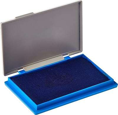 Tampon encreur en plastique bleu pélican 11"l x 7"l. DIAYTAR COTE D'IVOIRE  is your ultimate destination for discount shopping, providing a diverse range of products that cater to your everyday needs. With everything from essential home appliances to state-of-the-art electronics, trendy fashion pieces, and inventive gadgets, our online store offers unbeatable prices without compromising on quality.