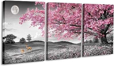 Toile murale en forme d'arbre avec feuilles roses décoration noir et blanc pour salon. Rendez votre shopping en ligne encore plus satisfaisant avec DIAYTAR COTE D'IVOIRE . Notre boutique propose une grande variété de produits discount pour tous les aspects de votre vie, de l'équipement de la maison aux gadgets à la mode. Profitez de nos prix compétitifs et trouvez des offres incroyables sur tous vos achats !
