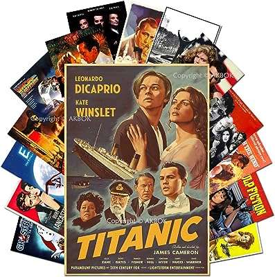 15 affiches de films classiques vintage pour la maison man cave. DIAYTAR COTE D'IVOIRE  - La solution idéale pour les chasseurs de bonnes affaires en ligne. Trouvez des produits discount de haute qualité dans toutes les catégories, y compris la mode, l'électronique, l'ameublement et bien plus encore. Économisez sans compromis sur la qualité !