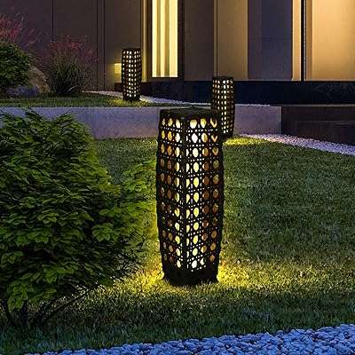 Lampe au sol solaire extérieure lampes solaires extérieures imperméables en résine résistante aux intempéries. DIAYTAR COTE D'IVOIRE, la boutique en ligne où vous trouverez tout ce dont vous avez besoin à petit prix ! Profitez de notre sélection discount de produits pour la maison, l'électroménager, l'informatique, la mode et les gadgets, sans pour autant compromettre la qualité. Faites de bonnes affaires tout en profitant d'une expérience de shopping pratique et sécurisée.