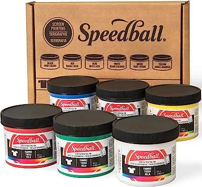 Kit de démarrage de sérigraphie speedball 6 couleurs 4 onces encre pour la fabrication. DIAYTAR COTE D'IVOIRE, le choix intelligent pour des acheteurs avisés. Parcourez notre vaste collection de produits à prix réduits, allant des articles ménagers aux gadgets futuristes, pour des achats malins en un clic.