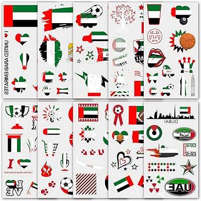 Drapeau des émirats arabes unis tatouages ​​​​temporaires autocollants de football imperméables. Trouvez tout ce dont vous avez besoin à des prix incroyables sur DIAYTAR COTE D'IVOIRE  ! Notre large gamme de produits discount comprend des articles pour la maison, de l'électroménager à l'informatique en passant par la mode et les gadgets de pointe. Explorez nos offres variées et redécorez votre espace avec style, équipez-vous des dernières technologies, ou mettez à jour votre garde-robe sans vous ruiner. Profitez de la commodité de nos achats en ligne avec des options de livraison rapides et fiables !