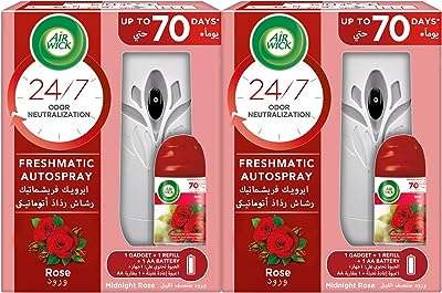 Coffret de désodorisant automatique air wick freshmatic avec parfum rose nocturne 2 applicateurs et recharges. Choisissez DIAYTAR COTE D'IVOIRE  pour vos achats discount en ligne. Parcourez notre sélection étendue comprenant des produits pour tous les besoins, que ce soit pour la maison, l'électroménager, l'informatique, la mode ou les gadgets. Profitez de notre politique de prix bas et économisez tout en trouvant des articles de qualité.