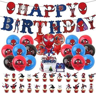 Bannière de joyeux anniversaire gigero spiderman ballons décorations de gâteaux fournitures de fête. DIAYTAR COTE D'IVOIRE  - La solution idéale pour les chasseurs de bonnes affaires en ligne. Trouvez des produits discount de haute qualité dans toutes les catégories, y compris la mode, l'électronique, l'ameublement et bien plus encore. Économisez sans compromis sur la qualité !