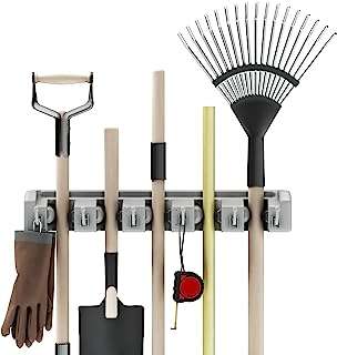 Pelle à barbecue support pour pelle râteau et autres outils avec crochets. DIAYTAR COTE D'IVOIRE  - La solution idéale pour les chasseurs de bonnes affaires en ligne. Trouvez des produits discount de haute qualité dans toutes les catégories, y compris la mode, l'électronique, l'ameublement et bien plus encore. Économisez sans compromis sur la qualité !