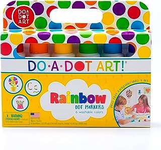 Do a dot art ! paquet de 6 marqueurs lavables arc en ciel. Bienvenue chez DIAYTAR COTE D'IVOIRE, la plateforme en ligne par excellence pour vos besoins en produits discount ! Parcourez notre sélection impressionnante, allant de l'électroménager haut de gamme aux accessoires informatiques dernier cri, des vêtements tendance aux gadgets innovants. Ne cherchez plus, nous sommes là pour rendre votre expérience de shopping abordable et inoubliable.