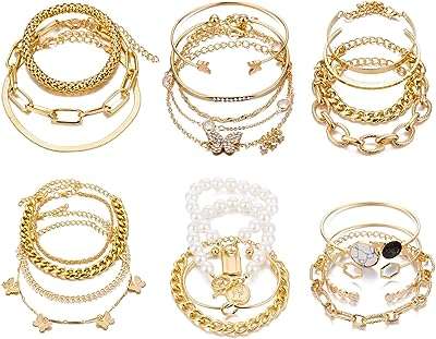 Treevy femmes filles boho chaîne en or bracelet ensemble 6 pièces. DIAYTAR COTE D'IVOIRE, votre solution discount en ligne pour une large gamme de produits. Trouvez tout ce dont vous avez besoin, de la maison à l'électroménager, de l'informatique à la mode et aux gadgets, à des prix imbattables. Naviguez, achetez et économisez avec notre boutique en ligne conviviale et bénéficiez d'une livraison rapide et fiable.