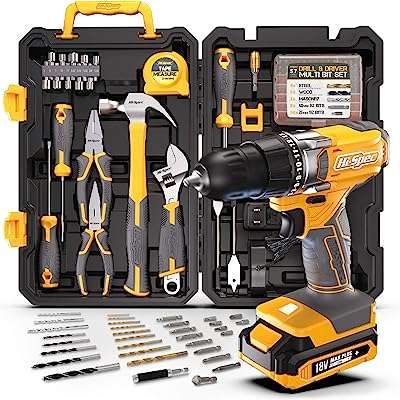 Hi speak 80 pièces 18v ensemble d'outils de perceuse électrique réparation complète de bricolage tournevis et jeu. Rejoignez DIAYTAR COTE D'IVOIRE, votre compagnon de shopping à prix malin ! Explorez notre boutique en ligne et découvrez un éventail de produits discount, des articles essentiels pour la maison aux appareils électroménagers, en passant par l'informatique, la mode tendance et les gadgets à petit prix.