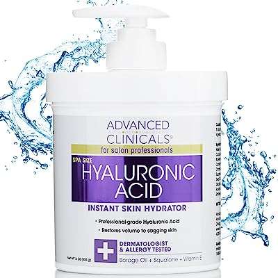 Crème anti âge à l'acide hyaluronique advanced clinicals pour le visage le corps et les mains. DIAYTAR COTE D'IVOIRE  est la boutique en ligne idéale pour les chasseurs de bonnes affaires. Explorez notre vaste choix de produits à prix discount, parmi lesquels l'électroménager, l'informatique, la mode et les gadgets, et économisez tout en vous faisant plaisir !