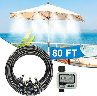 Système de refroidissement par brume arroseurs d'eau pour terrasse extérieure 80. La boutique en ligne DIAYTAR COTE D'IVOIRE  propose une large gamme de produits discount pour répondre à tous vos besoins. Obtenez les dernières innovations technologiques, les indispensables pour votre maison et une sélection de vêtements à la mode, le tout à des prix avantageux. Parcourez notre catalogue et profitez de réductions exceptionnelles !