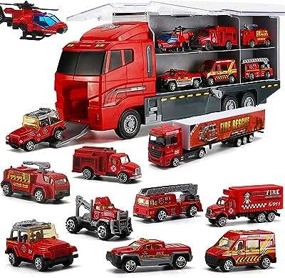 Mini camion de pompier moulé sous pression ensemble de jouets mini d'urgence. Rejoignez DIAYTAR COTE D'IVOIRE, votre boutique en ligne pour des articles discount de qualité. Des essentiels de la maison aux dernières tendances en matière de mode et de gadgets high-tech, nous proposons une sélection variée à des prix compétitifs. Faites des bonnes affaires dès maintenant et profitez d'un shopping en ligne facile et pratique.