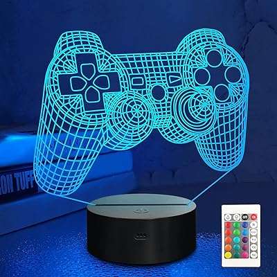 Lampe de manette de jeu 3d veilleuse de console de jeu lampe d'illusion 3d pour enfants. DIAYTAR COTE D'IVOIRE  - le secret des bonnes affaires en ligne. Simplifiez vos achats et réalisez des économies substantielles grâce à notre sélection éclectique comprenant des articles pour votre maison, des gadgets high-tech, des produits informatiques et des vêtements branchés, tous à des prix imbattables.