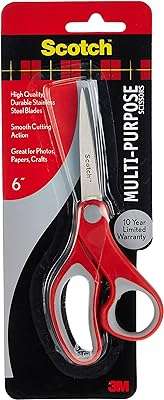 Ciseaux multi usages scotch rouge gris 6 pouces. Ne payez pas plus cher ! DIAYTAR COTE D'IVOIRE  vous offre des produits discount de qualité supérieure à des prix abordables. Découvrez notre large sélection d'articles pour la maison, l'électroménager, l'informatique, la mode et les gadgets les plus recherchés. Visitez notre site dès maintenant et bénéficiez de nos offres exclusives pour économiser sur tous vos achats.