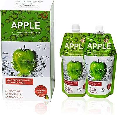 Crème de coloration capillaire pomme 96% sans produits chimiques teinture originale