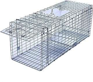 Trapro grand piège à cage pliable sans cruauté pour raton laveur. DIAYTAR COTE D'IVOIRE  vous offre des produits discount exceptionnels, sans compromis sur la qualité. Parcourez notre sélection variée comprenant des appareils électroménagers fiables, des gadgets innovants et des tendances mode à des prix défiant toute concurrence.