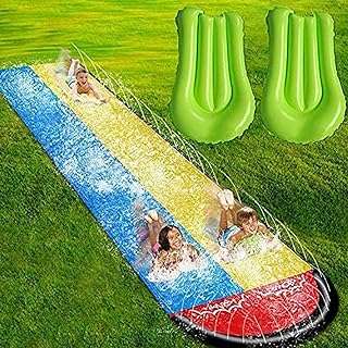 Toboggans aquatiques en herbe pour enfants et adultes pistes de course