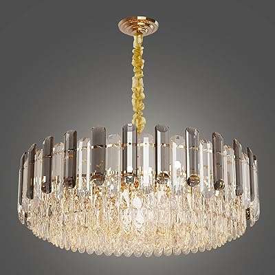 Lustre rond en cristal de luxe moderne : suspendu au plafond. DIAYTAR COTE D'IVOIRE  est votre destination en ligne pour des offres incroyables. Parcourez notre collection variée de produits discount, comprenant des articles pour la maison, l'électroménager, l'informatique, la mode et les gadgets, et découvrez des prix imbattables qui correspondent à toutes les bourses.