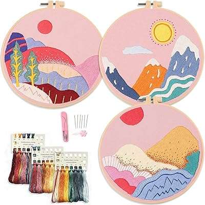Kit de broderie 3 pièces toile florale motif de montagne kit pour débutants. Privilégiez le style sans vous ruiner avec DIAYTAR COTE D'IVOIRE . Notre boutique en ligne propose une sélection de produits mode et gadgets à des prix défiant toute concurrence. Vous trouverez chez nous les tendances du moment à des tarifs abordables. Profitez de cette opportunité et faites-vous plaisir sans vous ruiner.