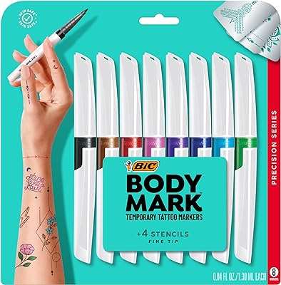 Marqueurs de tatouage temporaire bic bodymark pour la peau série precision. À la recherche de bonnes affaires ? DIAYTAR COTE D'IVOIRE  est là pour vous ! Explorez notre boutique en ligne regorgeant d'articles à prix cassés, couvrant tous les domaines, de la maison à l'électroménager, en passant par l'informatique, la mode et les gadgets. Achetez malin, économisez gros et découvrez une toute nouvelle façon de faire des emplettes en ligne.