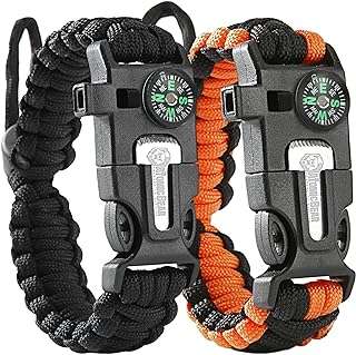 Bracelet paracorde ours atomique (pack de 2) ajustable allume feu sifflet fort parfait pour la. DIAYTAR COTE D'IVOIRE  vous offre un large choix de produits discount, allant des appareils électroménagers dernier cri aux vêtements à la mode en passant par les gadgets les plus innovants. Faites vos achats en ligne en toute simplicité et bénéficiez de prix avantageux pour équiper votre maison avec style, sans vous ruiner.