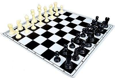 Jeu d'échecs pliant en vinyle stonecraft 17" x avec pièces en plastique. DIAYTAR COTE D'IVOIRE  - La boutique en ligne qui vous offre des prix imbattables sur une large gamme de produits discount. Ajoutez du style à votre maison avec nos articles de décoration, simplifiez votre quotidien avec des électroménagers modernes, restez connecté avec nos gadgets technologiques et adoptez les dernières tendances de la mode sans vous ruiner. Faites de bonnes affaires à chaque achat chez nous !