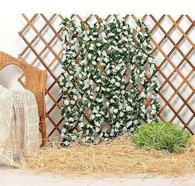 Ensemble de 5 pièces de vigne de fleurs artificielles suspendues de 47 pieds de long pour la maison. DIAYTAR COTE D'IVOIRE  - La boutique en ligne qui rend les bonnes affaires accessibles à tous. Parcourez notre sélection de produits discount, de l'électroménager pratique à la mode abordable, tout en profitant de notre engagement envers la qualité. Ne payez plus trop cher pour ce dont vous avez besoin, faites vos achats malins chez nous !