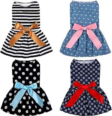 4 pièces robe mignonne pour animal de compagnie motif floral. Faites de bonnes affaires dès aujourd'hui avec DIAYTAR COTE D'IVOIRE  ! Parcourez notre boutique en ligne généraliste où vous trouverez une large gamme de produits discount, des articles pour la maison à l'électroménager, en passant par l'informatique et la mode. Profitez de nos prix compétitifs et offrez-vous des produits de qualité à moindre coût.