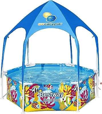Bestway steel pro uv care splash in shade pool 183x51cm multicolore. DIAYTAR COTE D'IVOIRE  deviendra rapidement votre référence pour tous vos besoins discount en ligne. Découvrez notre vaste assortiment de produits allant des indispensables de la maison aux dernières innovations technologiques, en passant par les vêtements et les accessoires de mode à prix cassés. Profitez de notre offre exceptionnelle dès maintenant !