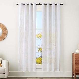 Panneaux de fenêtre transparents amazonbasics avec œillets 50" x 84" lin moderne et ivoire. Achetez intelligemment chez DIAYTAR COTE D'IVOIRE  et profitez de notre vaste sélection de produits discount. De la décoration pour votre maison aux ustensiles de cuisine en passant par les appareils électroménagers, notre boutique en ligne généraliste vous offre la possibilité de faire des économies tout en vous procurant des produits de qualité.