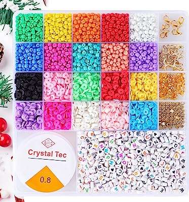 6000 pièces de perles en argile pour la fabrication de bracelets lettres avec corde. DIAYTAR COTE D'IVOIRE  - La boutique en ligne qui vous offre des prix imbattables sur une large gamme de produits discount. Ajoutez du style à votre maison avec nos articles de décoration, simplifiez votre quotidien avec des électroménagers modernes, restez connecté avec nos gadgets technologiques et adoptez les dernières tendances de la mode sans vous ruiner. Faites de bonnes affaires à chaque achat chez nous !