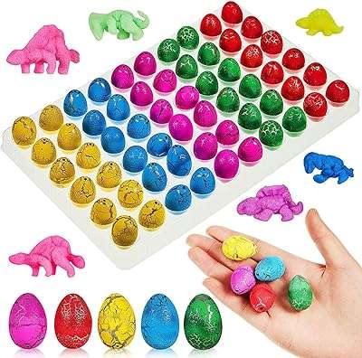 Ensemble de jouets d'oeufs d'éclosion de dinosaures gonflables magiques de 60 pièces cadeau pour enfants. DIAYTAR COTE D'IVOIRE  : la solution idéale pour des achats malins en ligne. Profitez de notre large gamme de produits discount, allant des appareils électroménagers essentiels aux dernières tendances de la mode, en passant par les accessoires informatiques indispensables, et économisez tout en vous faisant plaisir.