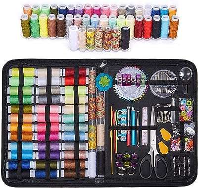 Kit de couture 226 pièces de fournitures de couture essentielles de qualité supérieure bobines complètes d'aiguille et fil. DIAYTAR COTE D'IVOIRE  - la source ultime de produits discount pour toutes vos envies. Parcourez notre gamme variée, allant de l'informatique à la mode et choisissez parmi une multitude de produits de qualité à des prix qui font sourire votre portefeuille.
