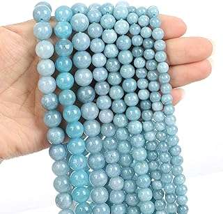 Castwave 38 pièces 10mm perles de pierre d'agate bleue rondes lisses naturelles pour la fabrication. DIAYTAR COTE D'IVOIRE  - Votre source infaillible pour des achats discount en ligne. Explorez notre catalogue en constante évolution et découvrez des produits variés pour la maison, des appareils électroménagers essentiels, des gadgets sophistiqués et bien plus encore. Profitez de nos offres attractives et renouvelez votre intérieur, votre look et votre vie sans vous ruiner !