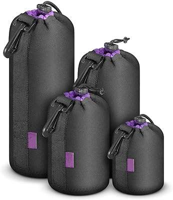 Lot de 4 sacs d'objectif d'appareil photo en néoprène sac de protection épais pour objectifs. Profitez de rabais incroyables sur DIAYTAR COTE D'IVOIRE  et économisez sur tous vos achats! Que vous cherchiez des équipements high-tech, des produits de beauté, des articles pour animaux de compagnie ou même des meubles pour la maison, notre boutique en ligne généraliste vous propose les meilleurs prix du marché.