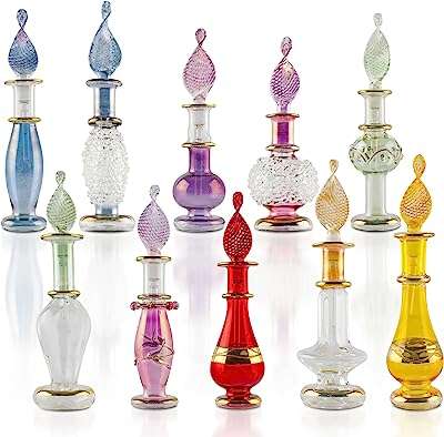 Crafts of egypt petites bouteilles de parfum jenny en verre soufflé pour parfums et huiles. DIAYTAR COTE D'IVOIRE  vous ouvre les portes d'un univers de bonnes affaires. Découvrez notre large gamme de produits discount, allant des indispensables de la maison aux dernières tendances mode, en passant par les gadgets innovants. Profitez d'offres exceptionnelles et de prix imbattables pour des achats malins et éclairés.